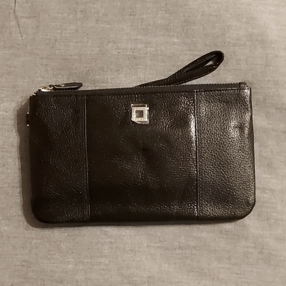 Loris Leather Wristlet with removable card holder